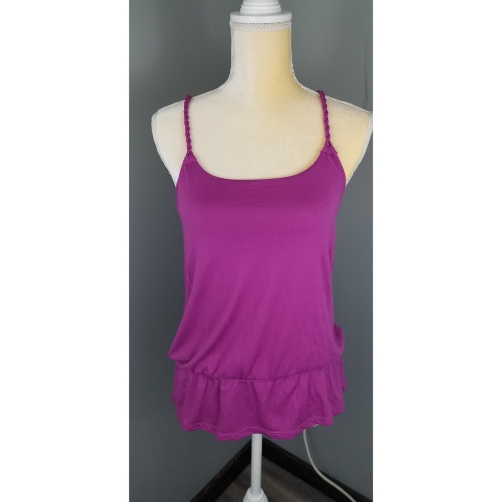 Decree Purple Twisted Rope Straps Flared bottom